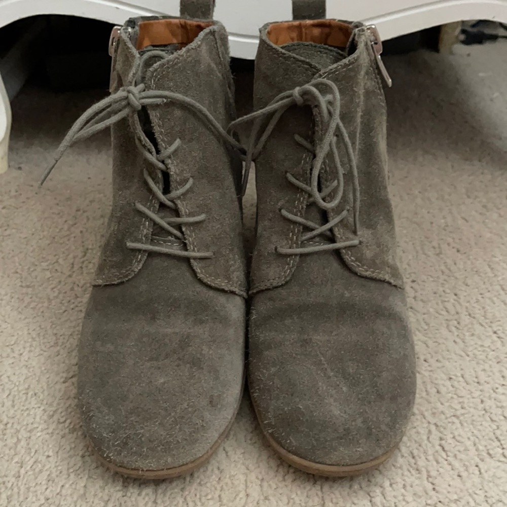 Dolce Vita Greenish Grey Heeled Booties